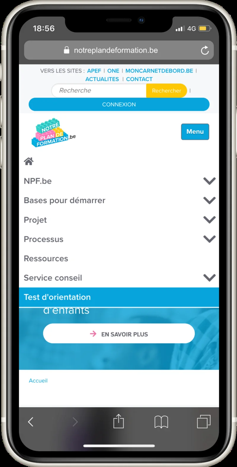 Capture d’écran 3 — Notre plan de formation